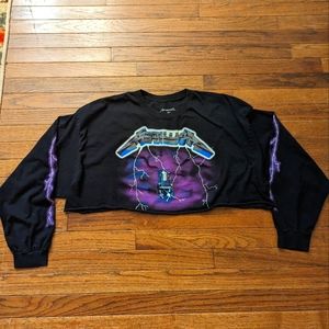 Metallica Ride the Lightning Crop Top